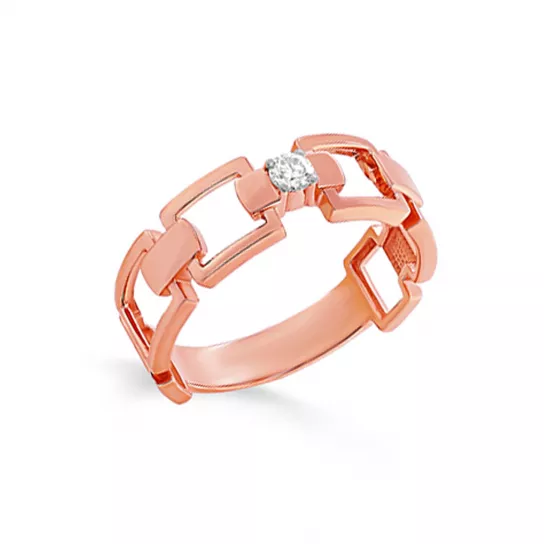 Золотое кольцо 585, женское, размер 18