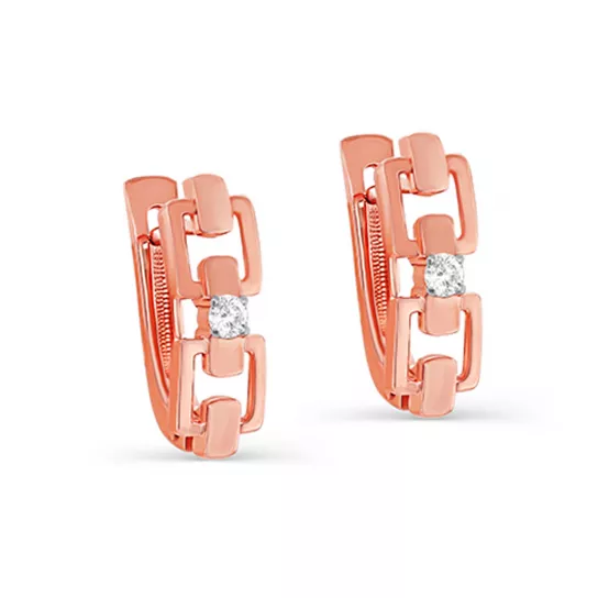Золотые серьги 585, женские