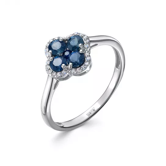 Кольцо с бриллиантами из золота