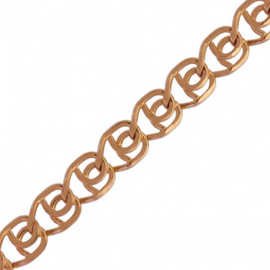 Золотой браслет 585, плетение лав, длина 18 см