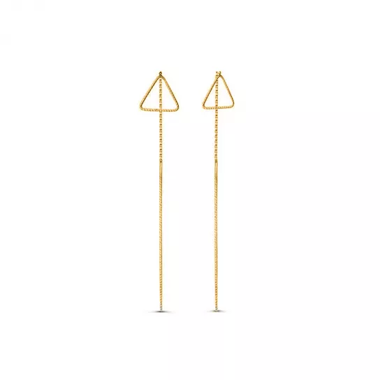 Серьги-продевки из золота