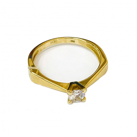 Золотое кольцо 585, женское, размер 17