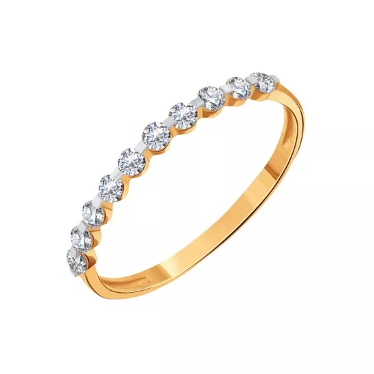 Золотое кольцо 585, женское, размер 16