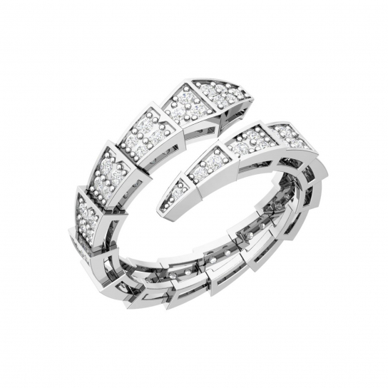 Серебряное кольцо 925, женское, с фианитом, размер 17.5