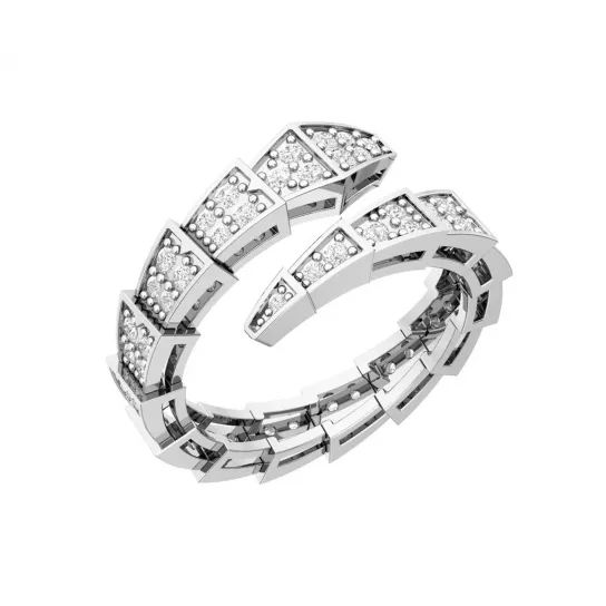 Серебряное кольцо 925, женское, с фианитом, размер 17.5