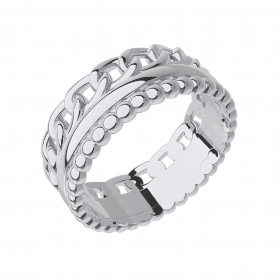 Серебряное кольцо 925, женское, размер 17.5