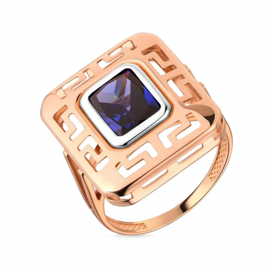 Золотое кольцо 585, женское, размер 20.5