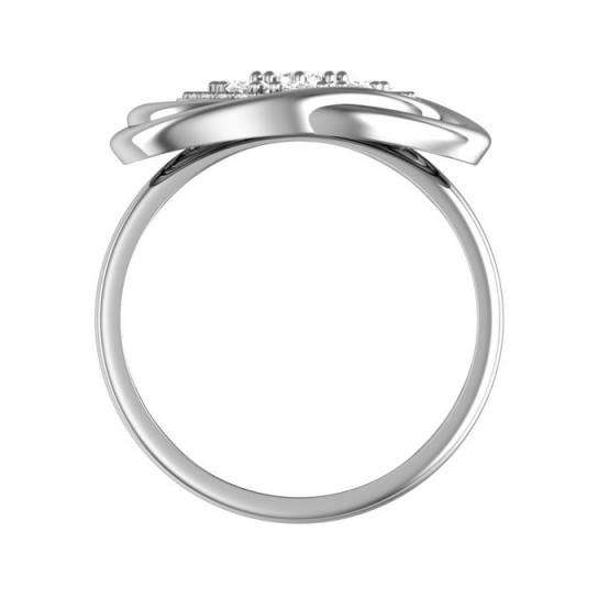 Серебряное кольцо 925, женское, с фианитом, размер 18.5