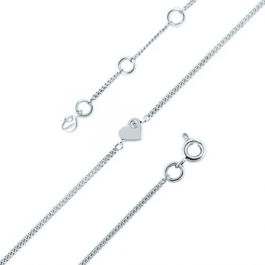 Серебряный браслет 925, плетение панцирное, длина 13 см