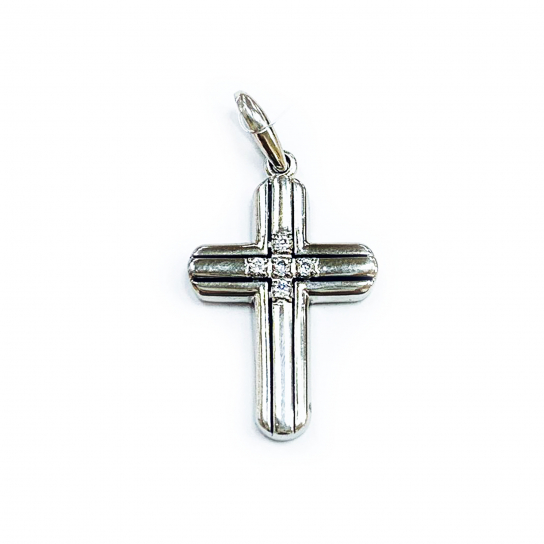 Серебряный крестик 925 нательный, на шею