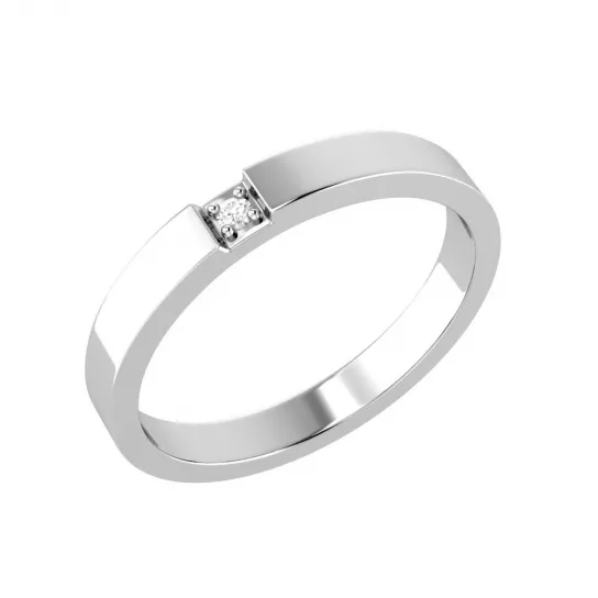 Серебряное кольцо 925, женское, с фианитом, размер 17