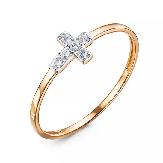 Золотое кольцо 585, женское, размер 16