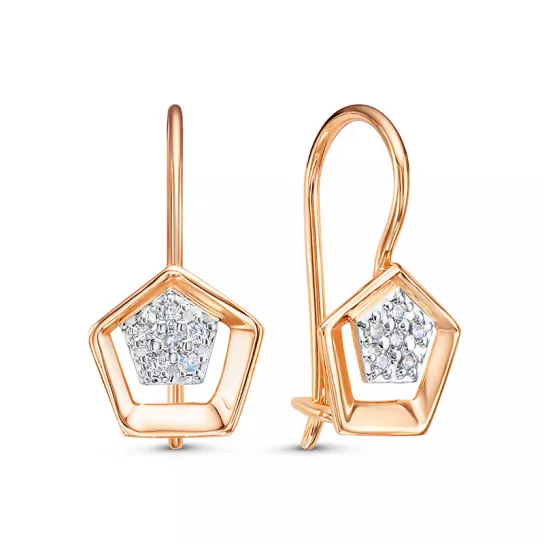 Серьги детские из золота