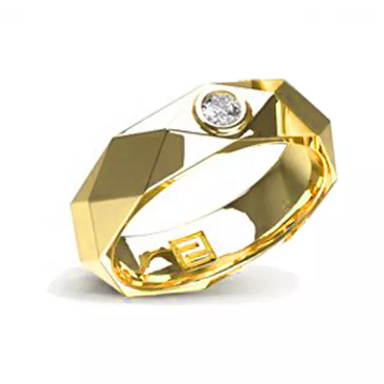 Кольцо с бриллиантами из золота