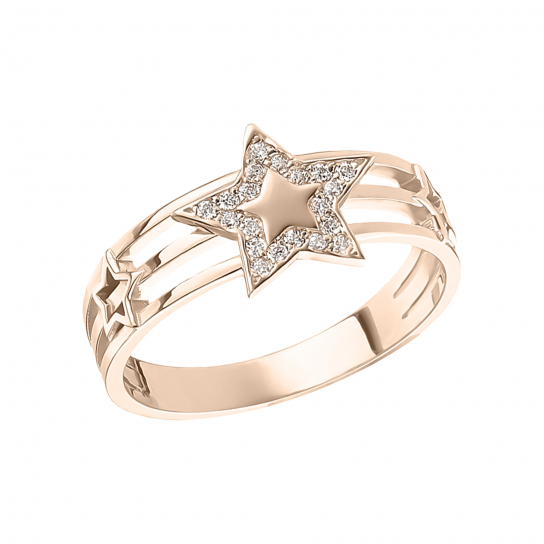 Золотое кольцо 585, женское, размер 16