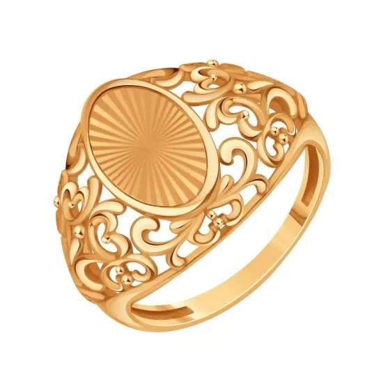 Золотое кольцо 585, женское, размер 19.5