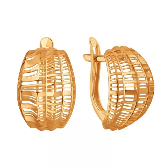 Золотые серьги 585, женские