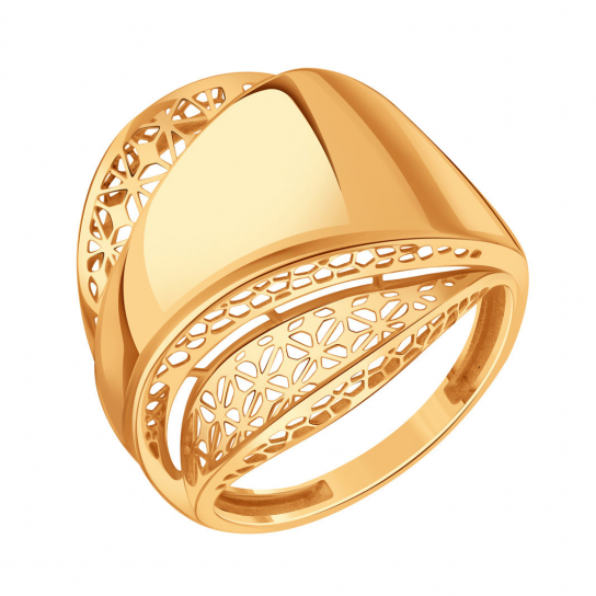 Золотое кольцо 585, женское, размер 22