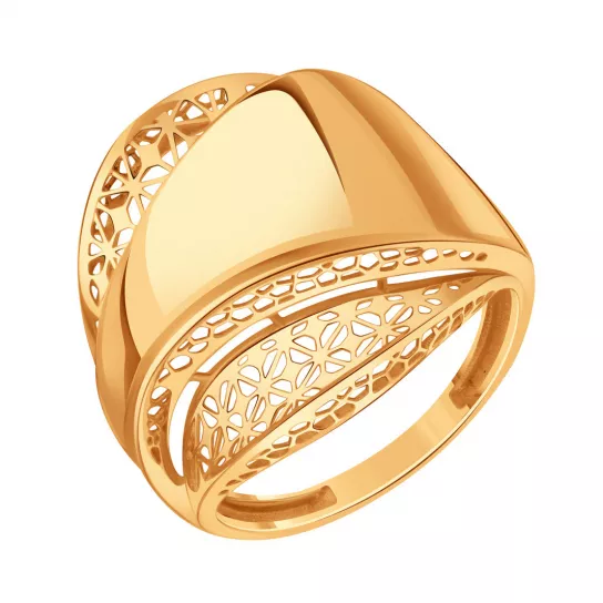 Золотое кольцо 585, женское, размер 22