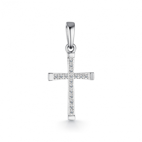 Золотой крестик 585 нательный, на шею