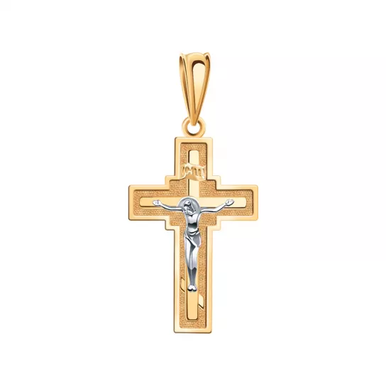 крестик 585 нательный, на шею