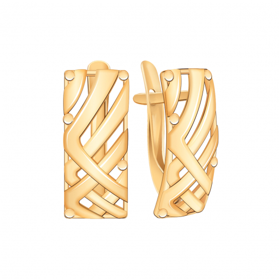 Золотые серьги 585, женские