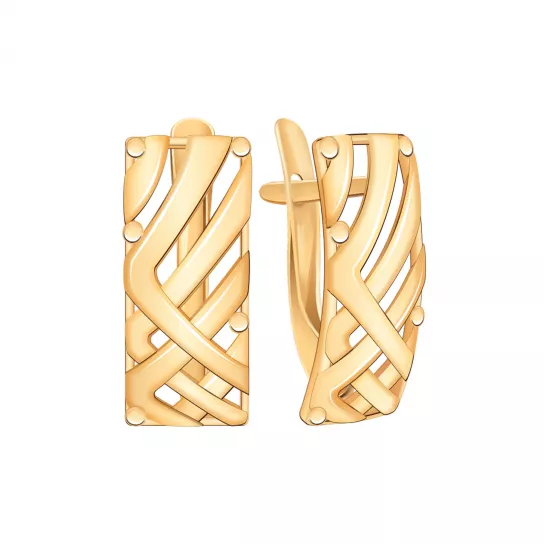 Золотые серьги 585, женские