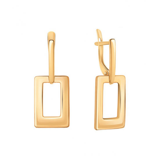 Золотые серьги 585, женские