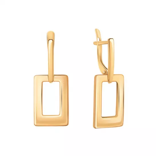 Золотые серьги 585, женские