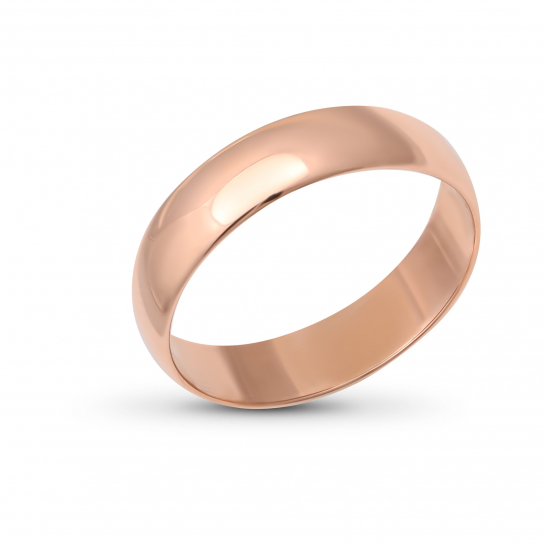 Золотое обручальное кольцо 585, размер 15.5