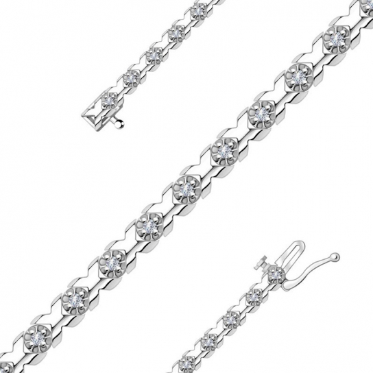 Золотой браслет 585, длина 18 см