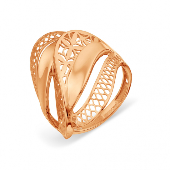 Золотое кольцо 585, женское, размер 17.5