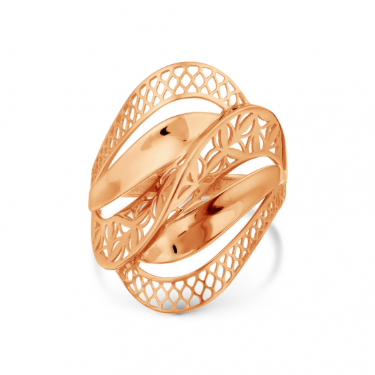 Золотое кольцо 585, женское, размер 17.5