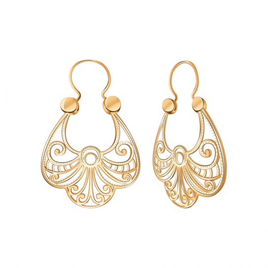 Золотые серьги 585, женские