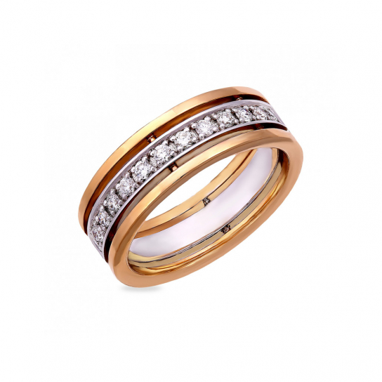 Золотое обручальное кольцо 585, размер 17.5