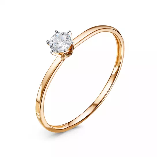 Золотое кольцо 585, женское, размер 16