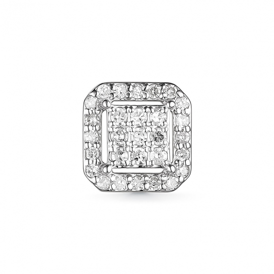 Золотая подвеска 585, женская, с бриллиантом