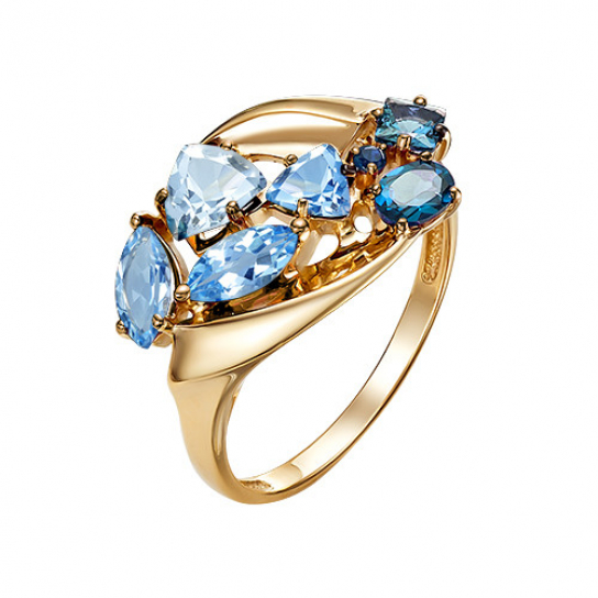 Золотое кольцо 585, женское, размер 17.5