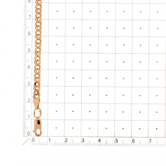 Золотой браслет 585, плетение бисмарк, длина 20 см