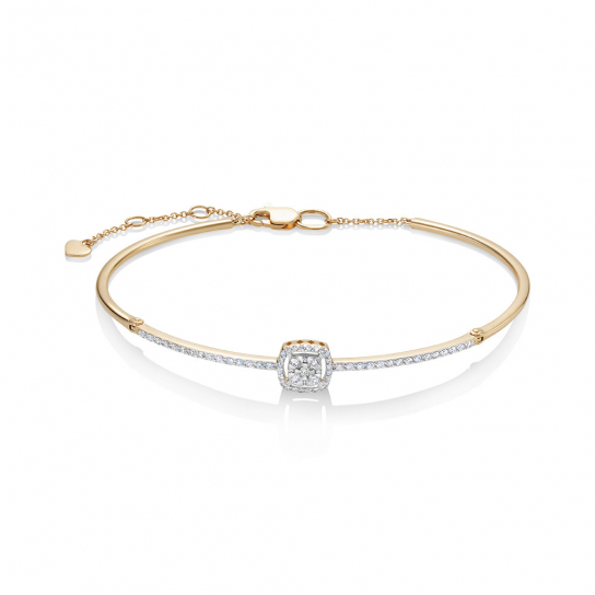 Золотой браслет 585, длина 16.5 см