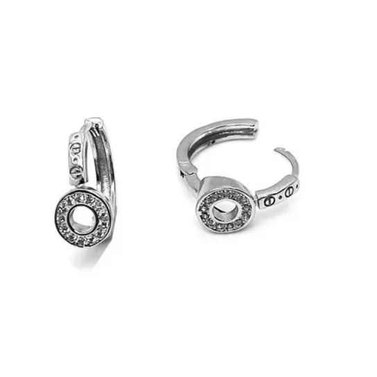 Серебряные серьги 925, женские, с цирконом