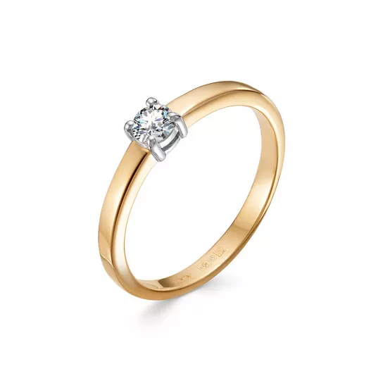 Кольцо с бриллиантами из золота