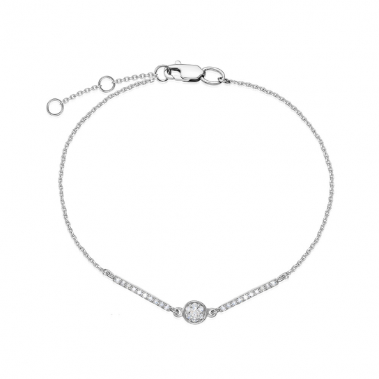 Золотой браслет 585, длина 16.5 см