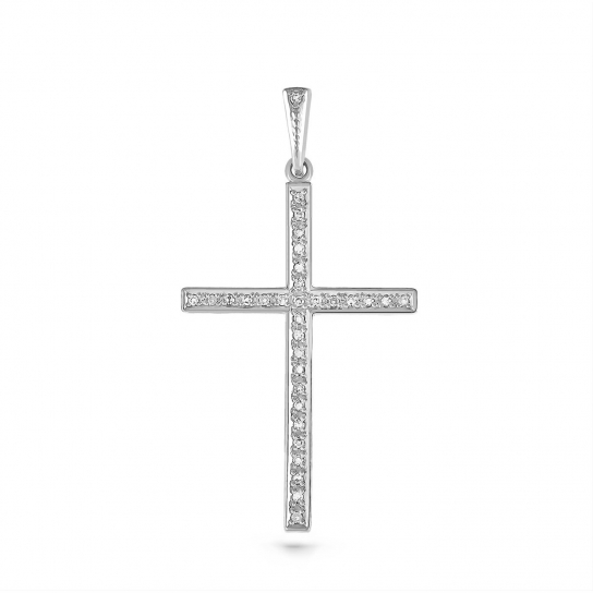 Золотой крестик 585 нательный, на шею