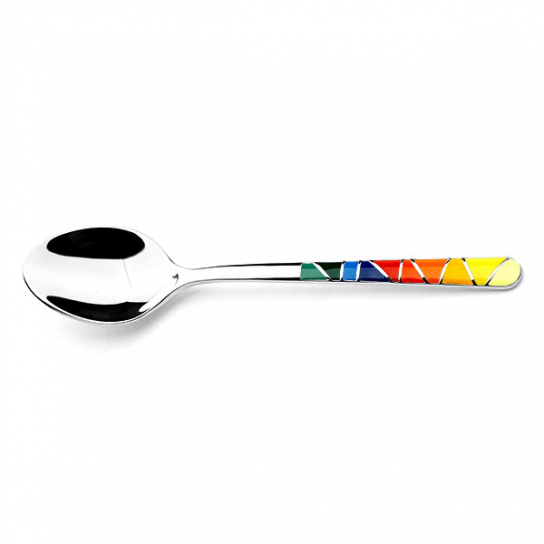 Ложка с эмалью из серебра