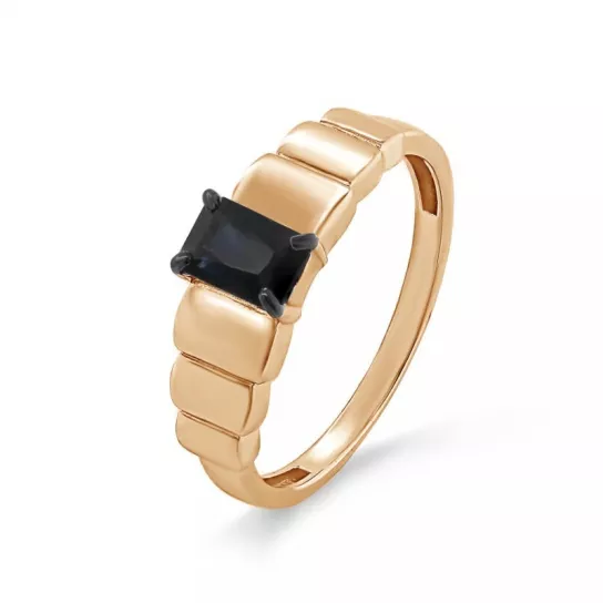 Кольцо с сапфиром из золота
