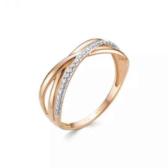 Золотое кольцо 585, женское, размер 18