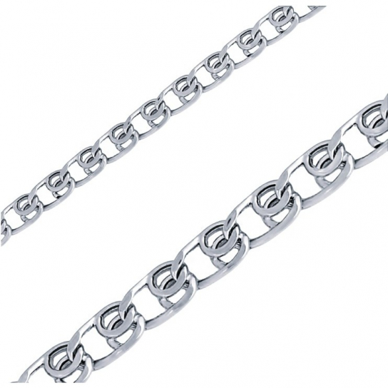 Серебряная цепочка 925 на шею, плетение лав, длина 40 см
