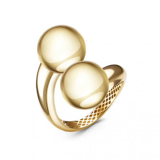 Золотое кольцо 585, женское, размер 17.5