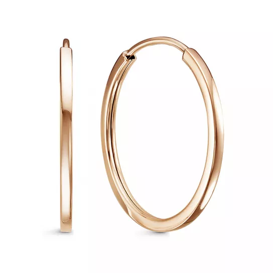 Серьги-конго из золота